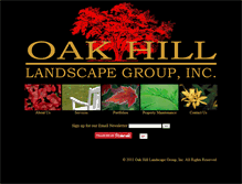 Tablet Screenshot of oakhill-landscape.com